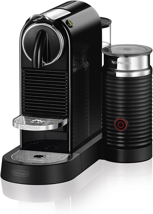 Nespresso CitiZ Coffee and Espresso Machine by De'Longhi with Milk Frother Black 9.3 x 14.6 x 10.9 inches