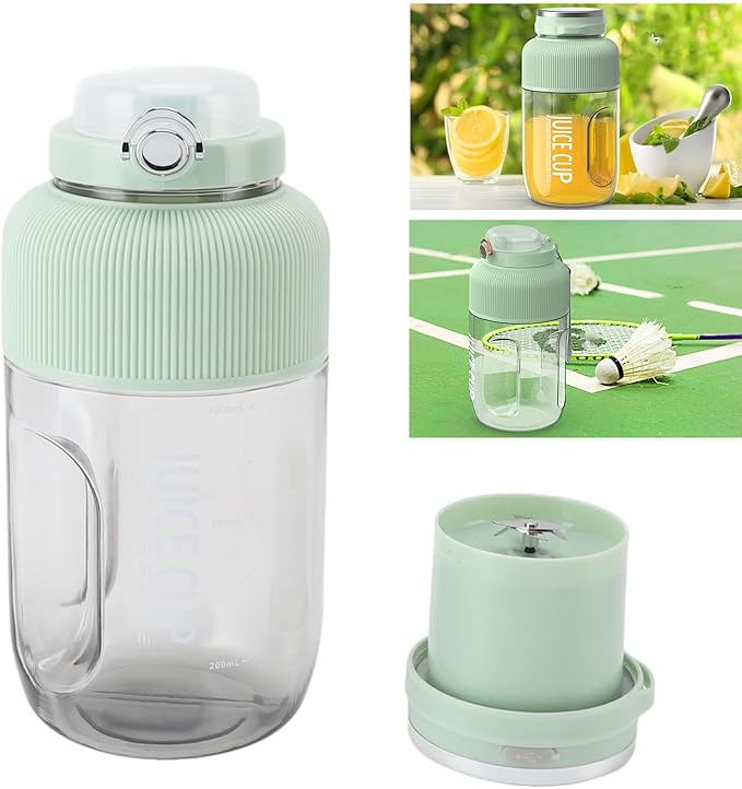 Electric Juicer Cup Mini Blender Bottles USB Rechargeable Portable Fruit Blender with Stainless Steel Blades Electric Mixer for Smoothies and Shakes