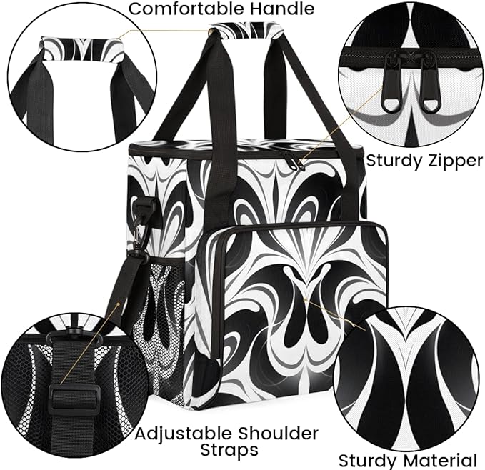 Halloween Bat Coffee Maker Carrying Bag Magic Bat Travel Storage Bag Compatible with K-Mini or K-Mini Plus Single Serve Coffee Brewer Carrying Case with Multiple Pockets &amp Shoulder Strap