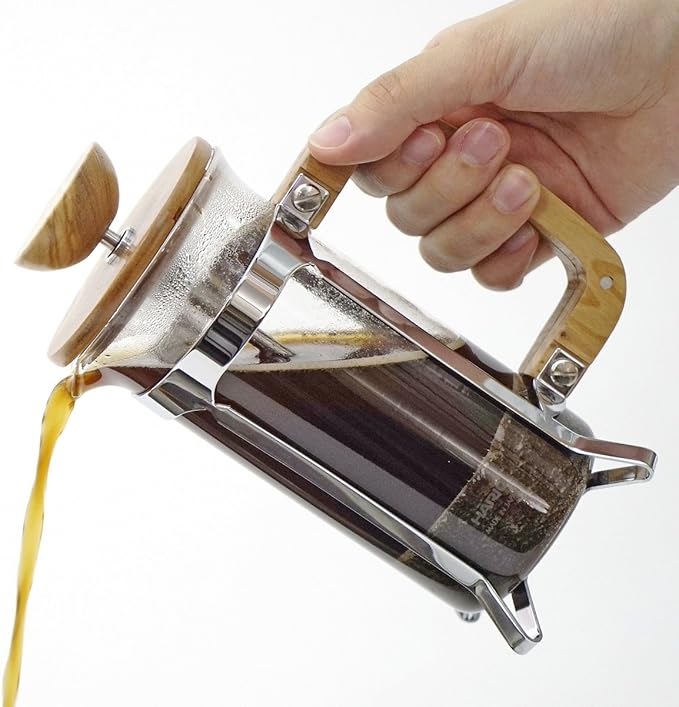 Hario Olive Wood Coffee and Tea Press 600ml