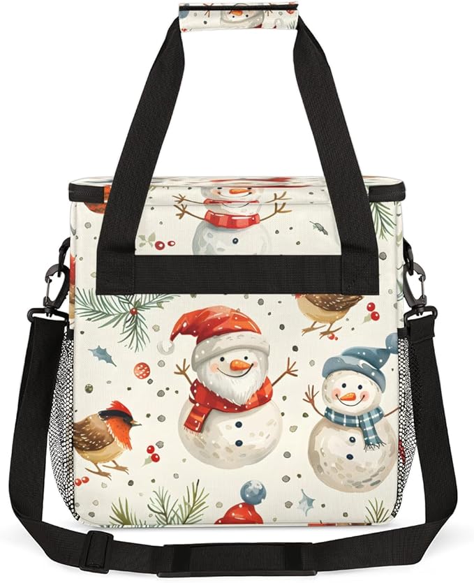 Fantastic Santa Claus Coffee Maker Carrying Bag Graffiti Santa Claus Travel Storage Bag Compatible with K-Mini or K-Mini Plus Single Serve Coffee Brewer Carrying Case with Pockets &amp Shoulder Str
