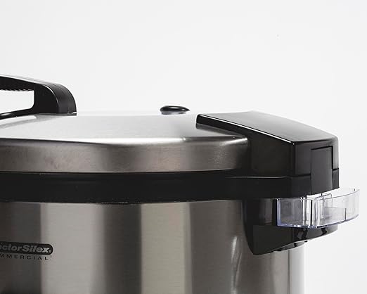 Proctor Silex Commercial 37560R Rice Cooker/Warmer 60 Cups Cooked Rice Capacity Nonstick Inner Pot Hinged Lid Stainless Steel Housing Conforms to NSF