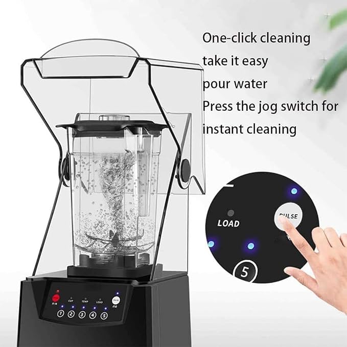 Blender for Smoothies Commercial Blender 2L Smoothie Machine Fruit Juice Smoothie Maker with Smart Touch Screen Adjustable Speed for Home Restaurants Hotels