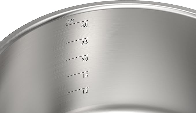 Bosch HEZ9SE040 Hob Accessories 4-Piece Cookware Set: 3 Pots and 1 Pan for Electric Hobs and Induction Hobs Made in Germany