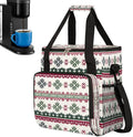 Christmas (589) Coffee Maker Carring Bag Travel Carrying Storage Tote Bag Compatible with Keurig K-Mini or K-Mini Plus Portable Single Serve Coffee Brewer Case with Pockets for K-cup Pods