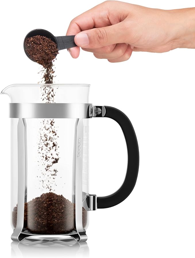 Bodum 34oz Chambord French Press Coffee Maker High-Heat Borosilicate Glass Polished Stainless Steel – Made in Portugal