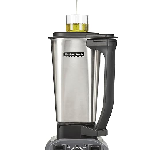 Hamilton Beach Commercial HBF510S Expeditor Stainless-Steel Culinary Food Blender 2.4 Horsepower 64 Ounce Capacity Variable Speed Chop Function NSF Certified