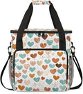 Modern heart Coffee Maker Carrying Bag Portable Travel Storage Tote Bag Compatible with K-Mini or K-Mini Plus Single Serve Coffee Brewer Carrying Case with Multiple Pockets &amp Shoulder Strap