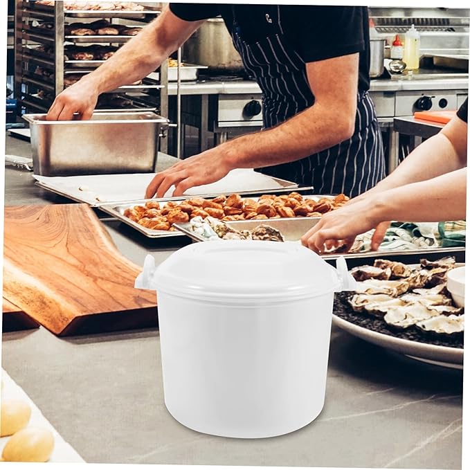 PRETYZOOM Microwave Rice Cooker with Lid and Steaming Tray Large Capacity Multi Function Rice Cooker and Steamer for Family Meals Convenient Microwave Oven Cooking Container