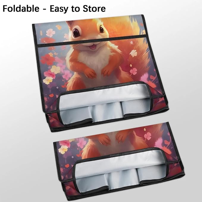 cfpolar Kitchen Aid Mixer Cover Compatible with 6-8 Quarts Cute Squirrel Flowers Stand Mixer Cover Kitchen Aid Mixers Accessories Appliance Organizer Bag Dust Covers with Zipper Pocket