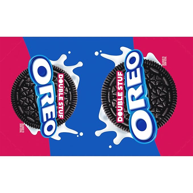 OREO Double Stuf Chocolate Sandwich Cookies King Size 10 Snack Packs (8 Cookies Per Pack)
