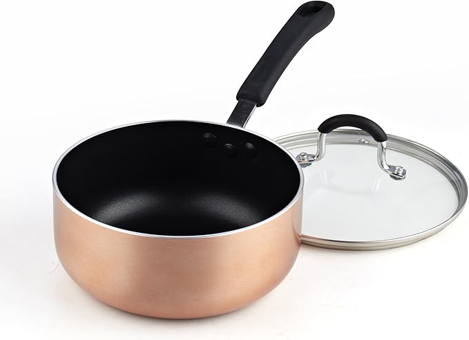 Cook N Home Copper/Brown 8-Piece Nonstick Heavy Gauge Cookware Set2581
