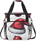 Christmas Hat Coffee Maker Carrying Bag Modern Hat Travel Storage Bag Compatible with K-Mini or K-Mini Plus Single Serve Coffee Brewer Carrying Case with Multiple Pockets &amp Shoulder Strap