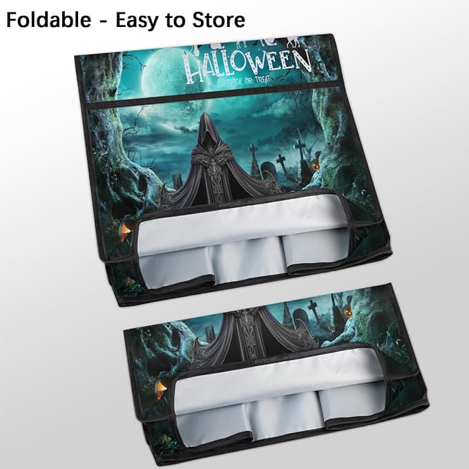 cfpolar Kitchen Aid Mixer Cover Compatible with 6-8 Quarts Halloween Grim Reaper Turquoise Stand Mixer Cover Kitchen Aid Mixers Accessories Appliance Organizer Bag Dust Covers with Zipper Pocket