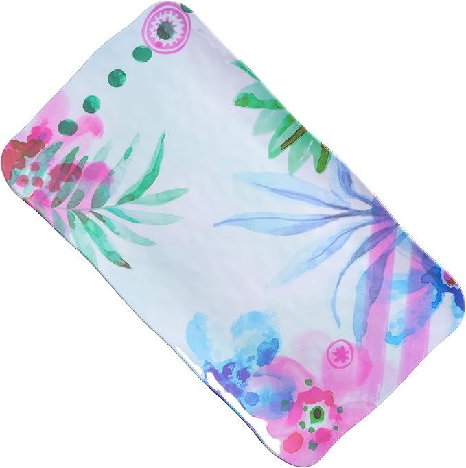 Spice by Tia Mowry Cinnamon Twist 2 Piece Decorated Melamine Serving Trays