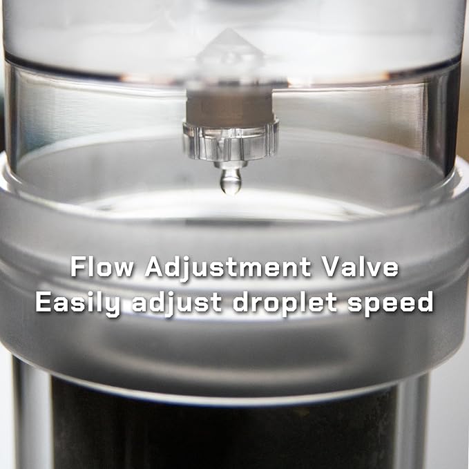 Iced Coffee Cold Brew Drip Maker 300ml/10oz Cold Brew Coffee Maker with 2 Filter Ice Coffee Machine for Home