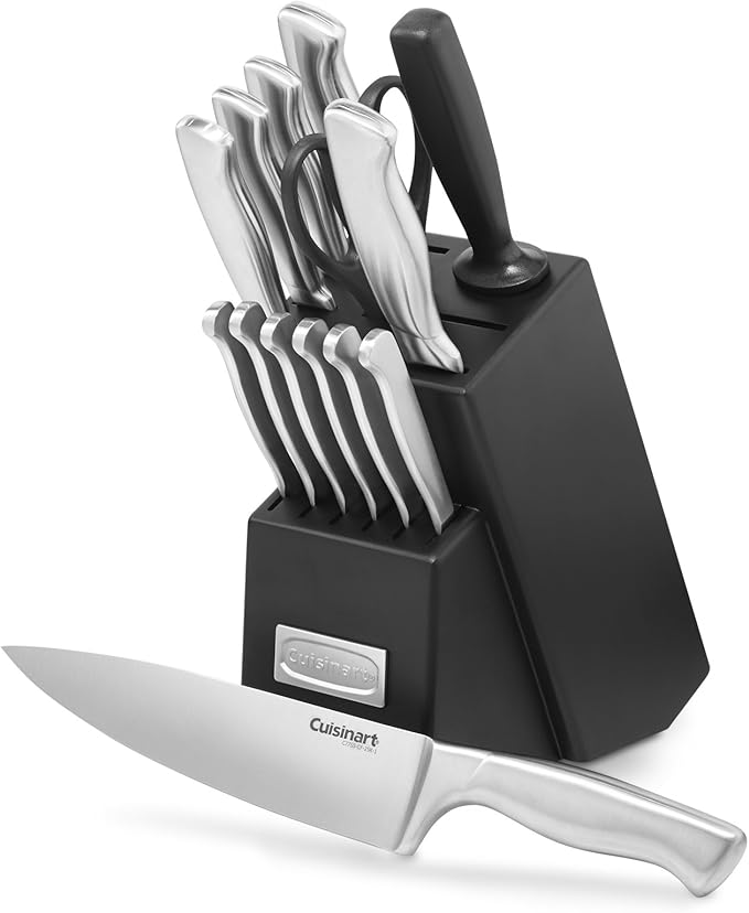 Cuisinart CPT-180P1 Metal Classic 4-Slice toaster Brushed Stainless &amp C77SS-15PK 15-Piece Stainless Steel Hollow Handle Block Set
