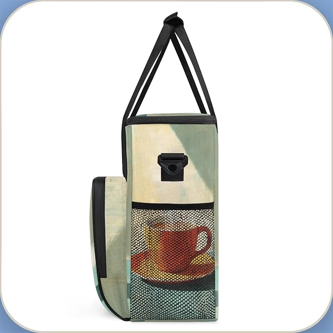Coffee Maker Travel Bag Compatible with Keurig K-Mini or K-Mini Plus Single Serve Coffee Brewer Carrying Case with Multiple Pockets for K-Cup Pods Storage Bag With Shoulder Strap(Bag Only)
