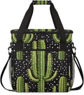 Dots Cactus Coffee Maker Travel Bag for Keurig K-Mini/K-Mini Plus Insulated Waterproof Tote with Pockets for K-Cup Portable Single-Serve Brewer Case