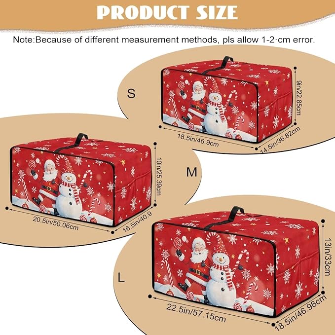 Doojoayie Chrsitmas Toaster Oven Cover Santa &amp Snowman Print 6 Slice Bread Machine Dust Protector Universal Fit Dust-proof &amp Stain Resistant Covers for Kitchen Appliance