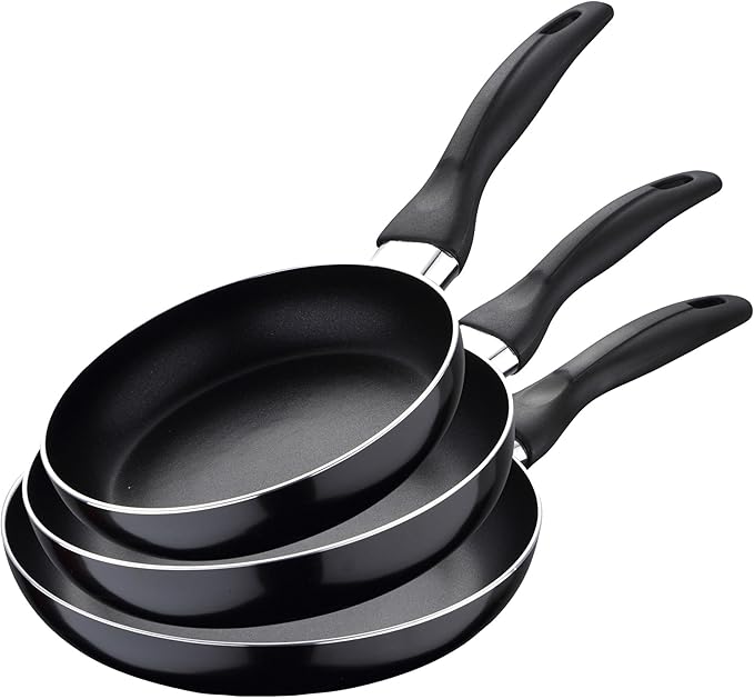 8-piece cookware: 2 pots diameter 16 and 18 pots diameter 20 x diameter 24 and 28 cm + 3-piece pan set 16-20-24 cm made of pressed aluminium + kitchen knife set