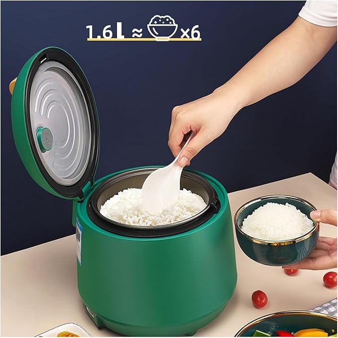 Mini Rice Cooker Commercial Rice Cooker Multifunctional Rice Cooker/Steaming Combined With 1.6L Capacity For 1-2 People