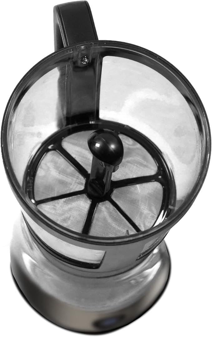 SOLAC SIPHON BREWER 3-in-1 Vacuum Coffee Maker Tea Brewer &amp Water Boiler Brushed Stainless Steel and Black 30 oz