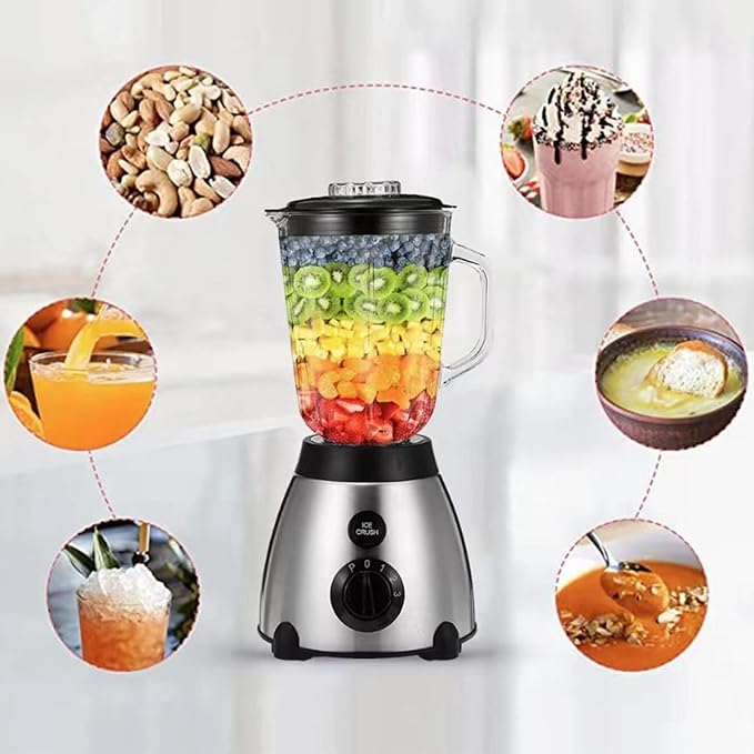 Blender for Smoothies with High-Speed Powerful Motor 18.5 * 38cm food Processor Grinder high-speed blender Multi-Purpose Function for Home Indoor Use