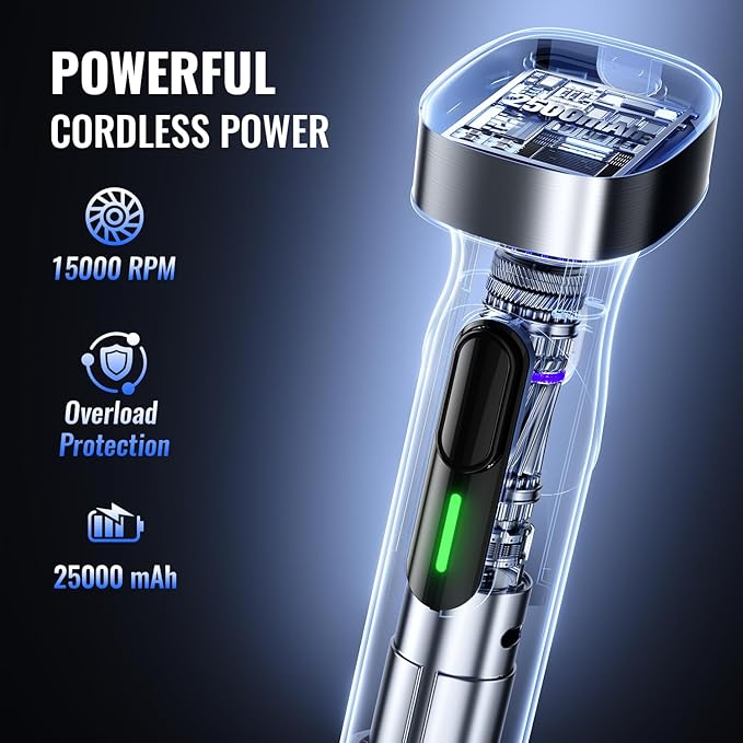 Cordless Immersion Blender with Rchargeable Battery Portable Hand Blenders with Adjustable Speed Hand Held Stick Mixer for Effortless Blending Shakes Smoothies Soups Puree or Baby Food