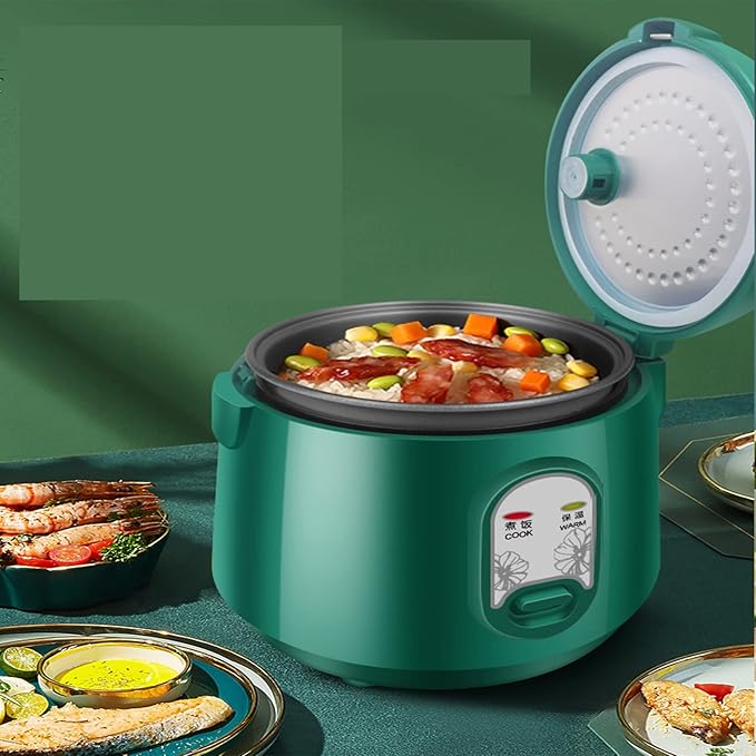 Mini Rice Cooker - Household Multifunctional Rice Cooker Rice Cooker With Heat Preservation Function Portable Travel Rice Cooker Nonstick Coating Fast Cooking 2-3 People (Size : 1.8L)