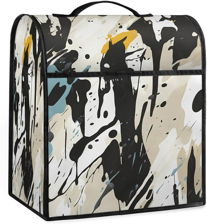 cfpolar Kitchen Aid Mixer Cover Compatible with 6-8 Quarts Abstract Ink Painting Stand Mixer Cover Kitchen Aid Mixers Accessories Appliance Organizer Bag Dust Covers with Zipper Pocket