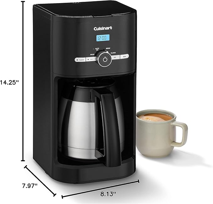Cuisinart 10-Cup Thermal Classic™ Coffeemaker Black with Thermal 10-Cup Programmable DCC-1170BKNAS