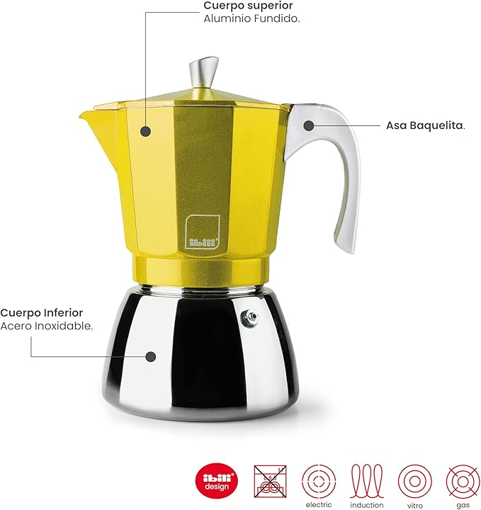 IBILI Elba Peach 6 Cup Coffee Maker