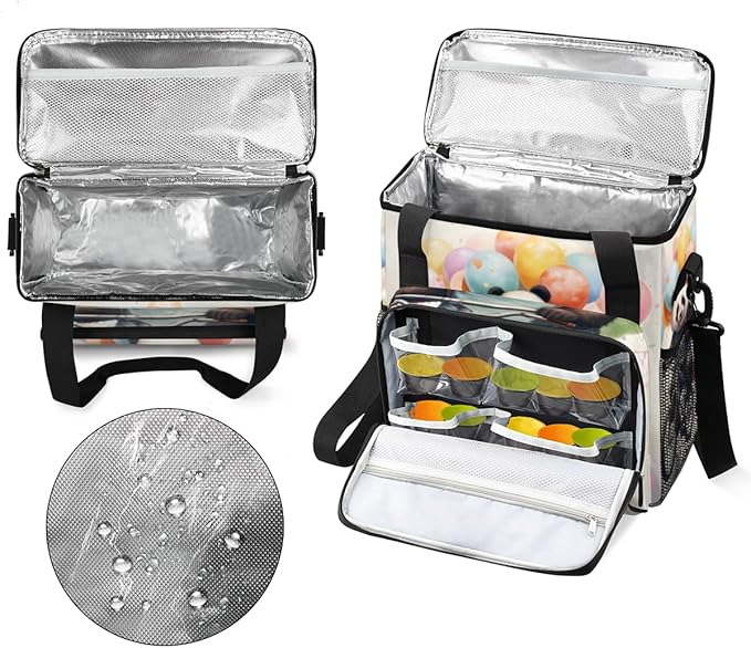Panda Coffee Maker Carrying Bag Balloon Bicycle Portable Travel Storage Tote Bag Compatible with K-Mini or K-Mini Plus Single Serve Coffee Brewer Carrying Case with Multiple Pockets &amp Shoulder S