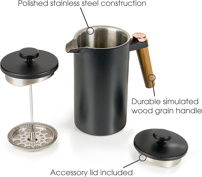 Brod &amp Taylor Double-Wall French Press &amp Carafe Stainless Steel