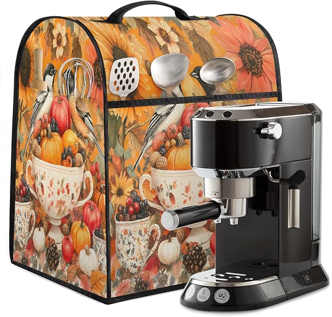 cfpolar Kitchen Aid Mixer Cover Compatible with 6-8 Quarts Sunflower Bird Food Pumpkin Stand Mixer Cover Kitchen Aid Mixers Accessories Appliance Organizer Bag Dust Covers with Zipper Pocket