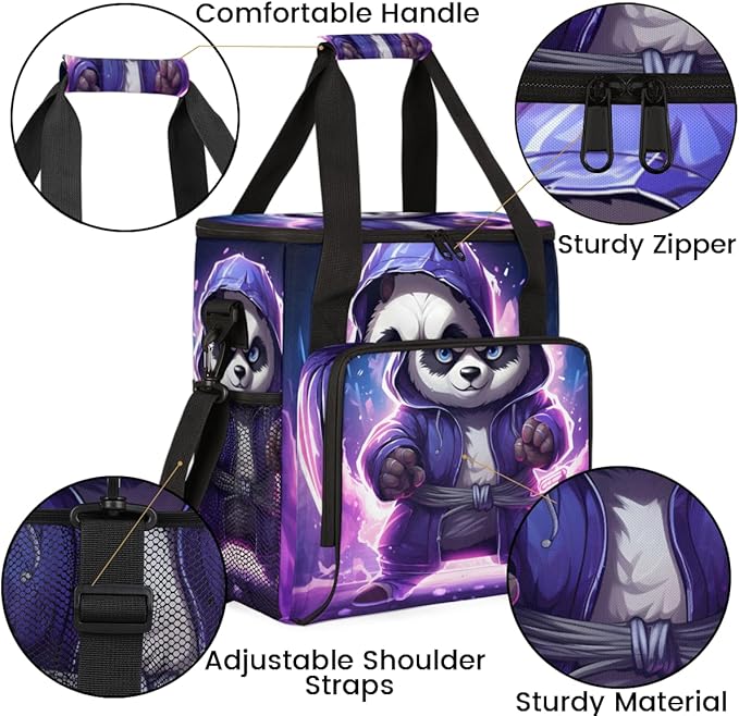 Angry Panda Coffee Maker Carrying Bag Portable Travel Storage Tote Bag Compatible with K-Mini or K-Mini Plus Single Serve Coffee Brewer Carrying Case with Multiple Pockets &amp Shoulder Strap