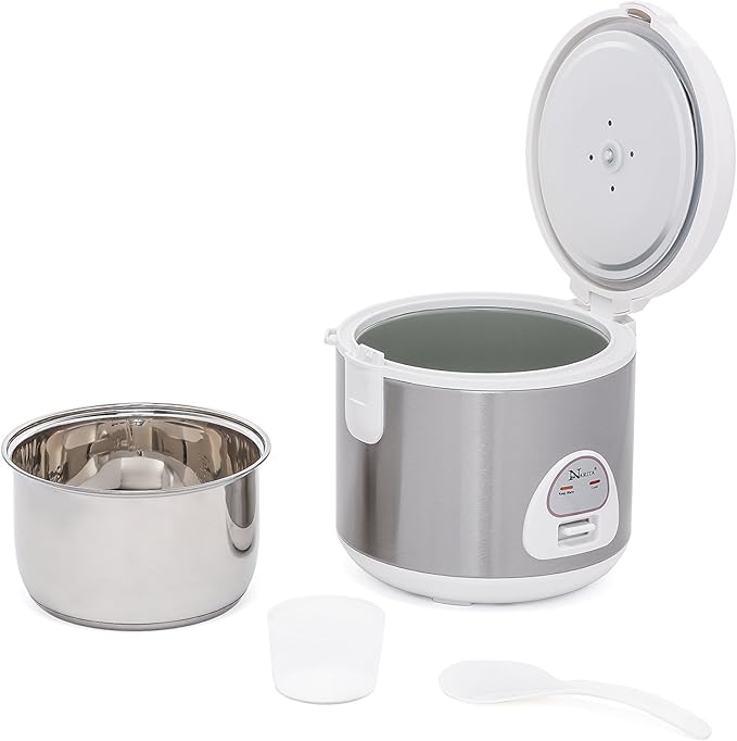 Narita 6 Cup Rice Cooker With Stainless Steel Inner Pan Inner Pot 3D Warmer By HND®
