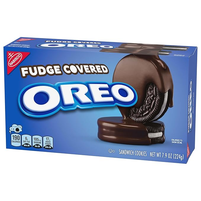 OREO Fudge Covered Chocolate Sandwich Cookies Original Flavor 12 - 7.9 oz Boxes