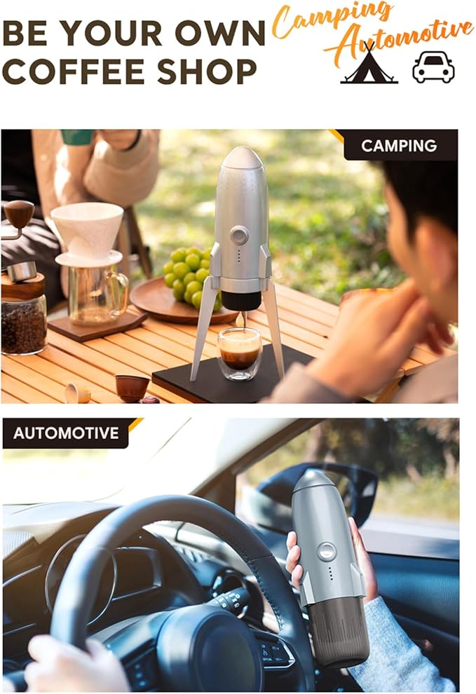 Coffee Appliance Espresso Maker Rechargeable Espresso Maker ABS Texture Suitable for Travel and Camping Use Machine