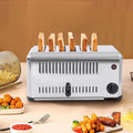 Toaster Bread Baking Machine 6 Slice Commercial Conveyor Toaster Stainless Steel Slice Toaster Countertop Toaster Bread Toaster Bread Baking Making Machine for Home Restaurant Bakery