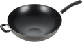 T-Fal Ultimate Hard Anodized Nonstick Wok 14 Inch Oven Broiler Safe 350F Non Stick Stir-Fry Pan Cookware Pots and Pans Kitchen Versatile Deep Frying Sauté Braise Stew Dishwasher Safe Black