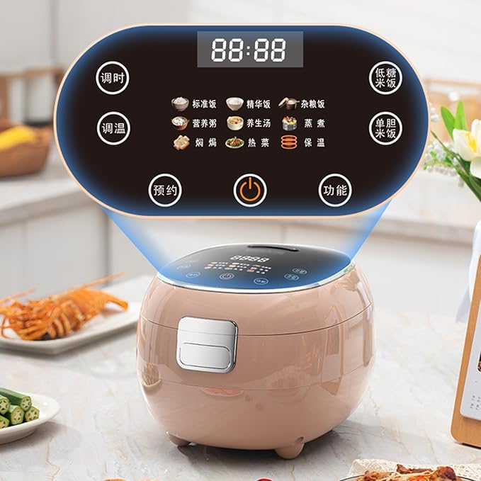 GRFIT Electric Rice Cooker Multifunctional Household 3L Small Intelligent Rice Soup Separation Double Gallon Steaming Rice Cooker