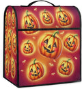 cfpolar Kitchen Aid Mixer Cover Compatible with 6-8 Quarts Halloween Glowing Pumpkin Stand Mixer Cover Kitchen Aid Mixers Accessories Appliance Organizer Bag Dust Covers with Zipper Pocket
