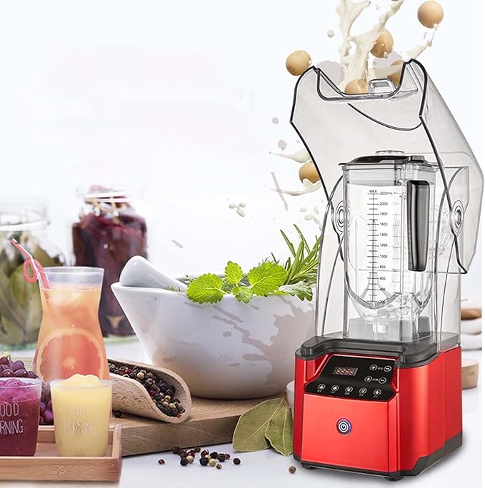 Commercial Smoothie Machine 2200W Electric Food Chopper Table Mixer Smoothie Machine Frozen Drinks Ice Cream