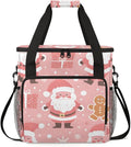 Fantastic Santa Claus Coffee Maker Carrying Bag Xmas Santa Claus Travel Storage Bag Compatible with K-Mini or K-Mini Plus Single Serve Coffee Brewer Carrying Case with Pockets &amp Shoulder Strap