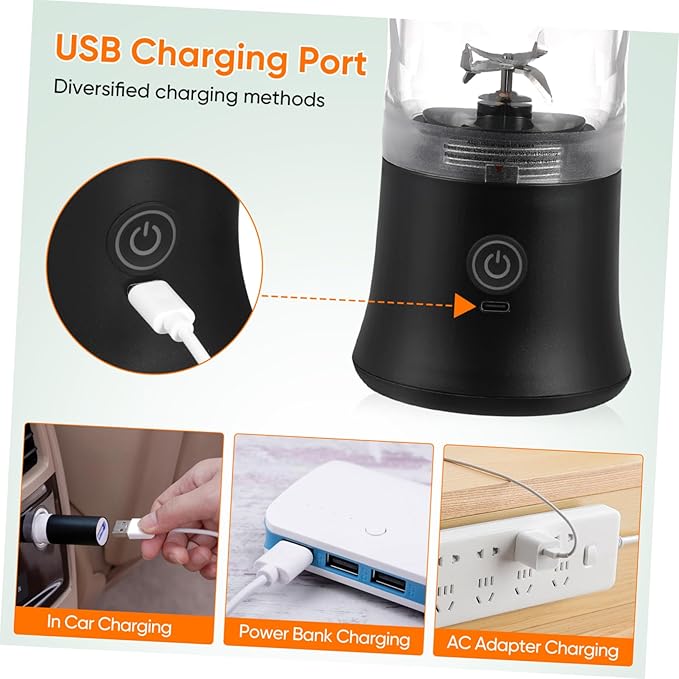 Juicer Compact Fruit Mixer with Flap Top Design for Quick Juicing for Travel Gym Office and Home Use Lightweight and Easy to Operate