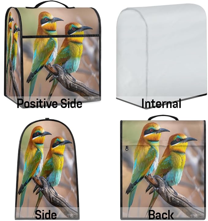 cfpolar Kitchen Aid Mixer Cover Compatible with 6-8 Quarts Animal Cute Bird Stand Mixer Cover Kitchen Aid Mixers Accessories Appliance Organizer Bag Dust Covers with Zipper Pocket