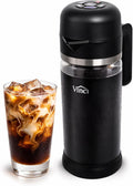 VINCI Express Cold Brew Electric Cold Brew Coffee Maker in 10 Minutes Glass Carafe 3 Brew Strength Settings &amp Cleaning Cycle Easy to Use &amp Clean 1.4 Liters Push Button Control