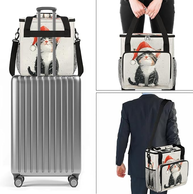 Cute Cat Coffee Maker Travel Bag for K-Mini or K-Mini Plus Single Serve Coffee Brewer Portable Storage Tote Case for Tarvel